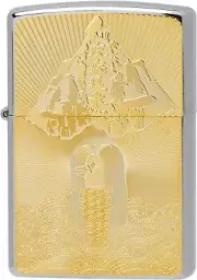 Zippo Oil Lighter Amabie Epidemic Disappear Apparition Gold Regular Case Japan