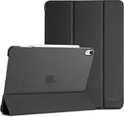 ProCase for iPad Air 13 Inch Case 2025 M3/2024 M2, Slim Smart Cover iPad 13 Air M3 M2 Case with Translucent Hard Shell Back, Supports Touch ID, Auto Wake/Sleep -Black
