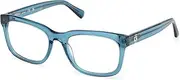 [GUESS] GU50251 087 Shiny Turquoise 54/19/145 Men's Glasses, 087 Shiny Turquoise, 54/19/145