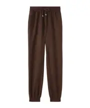 Loro Piana Drawstring Knit Pants XS,L Venus Rice