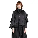 [CDGCDG] Sculptural Satin Cropped Jacket Black