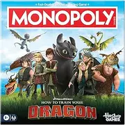 Hasbro Gaming DreamWorks How to Train Your Dragon Edition Monopoly Board Game | Ages 8+ | 2 to 4 Players | 45 Mins. | Fun Family Games for Kids, Teens, and Adults | Kids Gifts