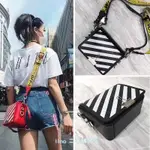 精品現貨 OFF-WHITE DIAGONAL STRIPE BINDER CLIP 條紋 肩背包 昆凌同 多色可