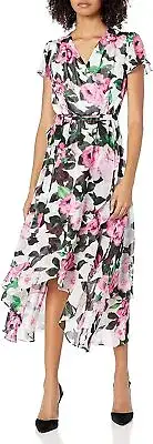 Betsey Johnson Women's Wrap Color Bubble Gum Floral Size 8 NWT