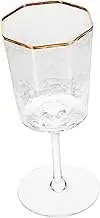 LOPUNER Elegant Trim Wine Goblet Beverage Cup for Parties for Home Dining and Celebrations Enhances Wine Tasting Experience with Sophisticated Design