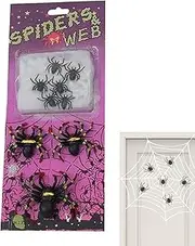 Halloween Spider Web Decoration | Realistic Spider Webs Party Supplies - Spider Decoration Soft Halloween Indoor Decorations for Halloween Masquerades Balls