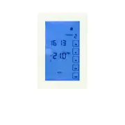 Radiant GTSW-TH-V-WIFI Premium Glass Fronted Touch Screen WIFI Thermostat - White - Vertical
