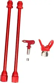 2 PCS Spray Extension Rod, G7/8 14 Stainless Steel Sprayer Tip Extension Pole Replacement, Extension Pole for Home (Rood)