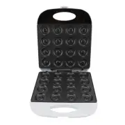 (EU Plug 220V)Mini Donut Maker 1400W 16 Holes SUS Aluminum Nonstick Electric US