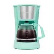 Coffee Maker 5 Cup Drip Auto Shutoff Mint Compact Small Brewer Holstein