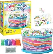 Creativity for Kids Rainbow Sandland Craft Kit, 13 Pieces