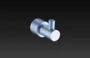 Bathroom accessories-Round single Robe towel Wall Hook