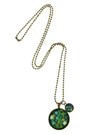 Spots & Mini Stripes Charm Necklace--NES-PBERT1