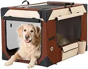 Karlie Flamingo Smart Top de Luxe Travel Box for Dogs, 76 x 51 x 48 cm, Beige/Brown