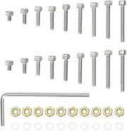 eMagTech 1 Set Turntable Headshell Cartridge Mounting Kit Phono Headshell Cartridge Screws M2.5 Bolts Nuts Washers Compatible with Linn Compatible with Thorens