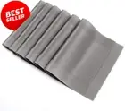 Dinner Table Placemats Waterproof Anti-Slip Durable PVC Table Mats–Set 6, Gray