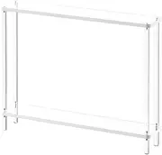 [MIUZ] Acrylic Console Table – Modern, Elegant & Transparent Entryway Table, Space-Saving Minimalist Accent Table, Versatile Display Stand for Home, Office, Living Room, Hallway & Retail Spaces.