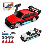 ENOZE 8603 8604 RTR 1/24 2.4G 4WD 30km/h Drift RC Car Tesla AE86 High Speed Racing LED Light On-Road Vehicles Models Toy