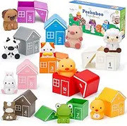 Toddler Toys 1 2 3 Year Old boy, Vingtank Farm Animals for Toddlers Montessori Toys for 1-3 Year Old Kids Educational Toys for 1-3 Year Old Kids Bath Toys for Toddlers 1-3