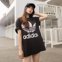 在飛比找蝦皮購物優惠-ADIDAS W BIG TREFOIL OVERSIZE 