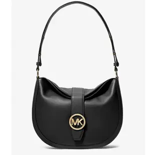 【Michael Kors】專櫃經典款防刮皮革 Gabby系列防刮皮革手提/斜背二用包-黑色(大款 包包挺大請注意尺寸)