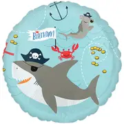 Ahoy Birthday Foil Balloon - 45cm