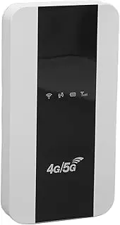 4G LTE Router USB WiFi Unlocked Modem Dongle Mobile WiFi Hotspot with SIM Card Slot Supports Global Networks LTE FDD TDD 150Mbps High Speed Rechargeable 3000mAh Battery (EU Version)
