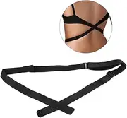 [Baluue] Bra Back Strap Removable Plus Dresses Deep Show Low Back Bra Converter Style Strapless Backless Bra Low Back Bra for Backless Dress Neckline Hooks Bra Covers Bra Straps Women Black