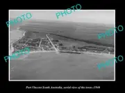 OLD LARGE HISTORIC PHOTO PORT VINCENT SOUTH AUSTRALIA AERIAL VIEW OF TOWN c1940