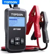 TOPDON BT50 Car Truck Battery Tester 12V Load Tester Digital Analyzer Alternator