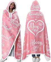 MAYICIVO for Mom from Daughter Son kids, Best Mom Gifts Cozy Mom Pink Wearable Blanket Hoodie for Women
