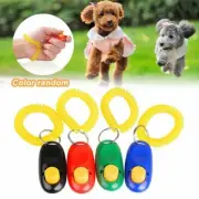 4PCS Dog Pet Cat Training Clicker Click Button Trainer Obedience Aid Wrist Strap