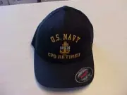 US Navy Chief Petty Officer CPO RETIRED embroidered Flexfit cap hat
