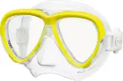Tusa Intega Mask Scuba Diving, FreeDiving, Snorkeling Flash Yellow M-2004-FY
