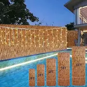 Privacy Screen Panels Natural Reed Fencing Rolls Decorative Garden Fencing Outdoor Garden Fence Decorative Fence for Backyard for Deck Pool Apartment Railing(H4*L16.4ft(122 * 500cm))