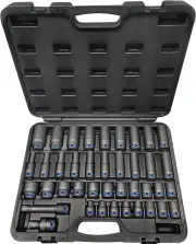 SP Tools SP20322 - Impact Socket Set 1/2" Drive 6pt 40 Piece Metric