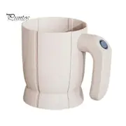 Large Capacity Electric Flour Sifter Battery Operated Flour Sieve Baking Tool Handheld Bakery Flour Sifter Pastry Baking Utensil white
