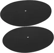 ULDIGI Vinyl Record Protective Pad Turntable Mat 27cm Diameter 2mm Thick Felt Material 2pcs Record Players Pads Easy to Clean and Maintain