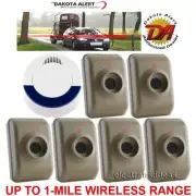 DAKOTA ALERT DCMA-4000 WIRELESS MOTION DRIVEWAY SECURITY ALARM - 6 SENSORS - NEW