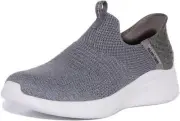 Skechers Ultra Flex 3.0M Grey White Womens Slipons Trainers