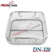 STERILIZING TRAYS MICRO TRAY DROP HANDLE 10 X 9.5" X 4" MESH BOX DN-320