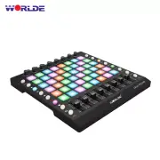 MIDI Drum Pad Controller 48 Backlit Pad 8 Knob 16 Button with USB Cable G4H1
