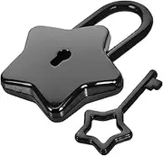 Veemoon Shaped Padlock Durable Security Lock for Luggage Jewelry Boxes Backpack Travel School Easy One Step Locking Mechanism for Versatile Applications
