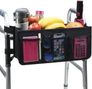 Walker Basket Walker Accessories for Folding Walker with Water Cup Holder - M...