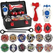 OBEST Battle Gyro 12in1 Set, Evolution Burst Top with Golden Sword & Storage Organizer Carrying Case Box