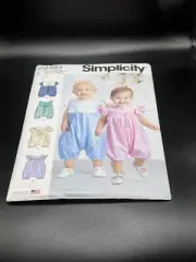 9484 Babies' Rompers Variations Sizes XXS-L Simplicity Pattern
