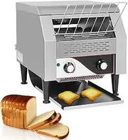 Commercial Conveyor Toaster 150/300/450 Slices/Hour, Toaster for Restaurant 2200W Stainless Steel Toaster Oven for Restaurant/buffets/famliy Day/Camping 150Slices/Hour