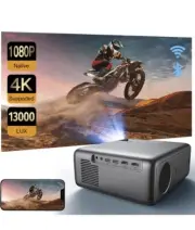 Native 1080P 350ANSI 13000L 5G WiFi and Bluetooth 5.0 Projector Raydem Video ...