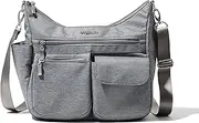 [Baggallini] Modern Everywhere Bagg - Water-resistant Lightweight Hobo Crossbody Bag for Women - Easy-Access Phone Pocket