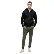 Replay Mens Zip Fleece Essential econd Life weatshirt Black